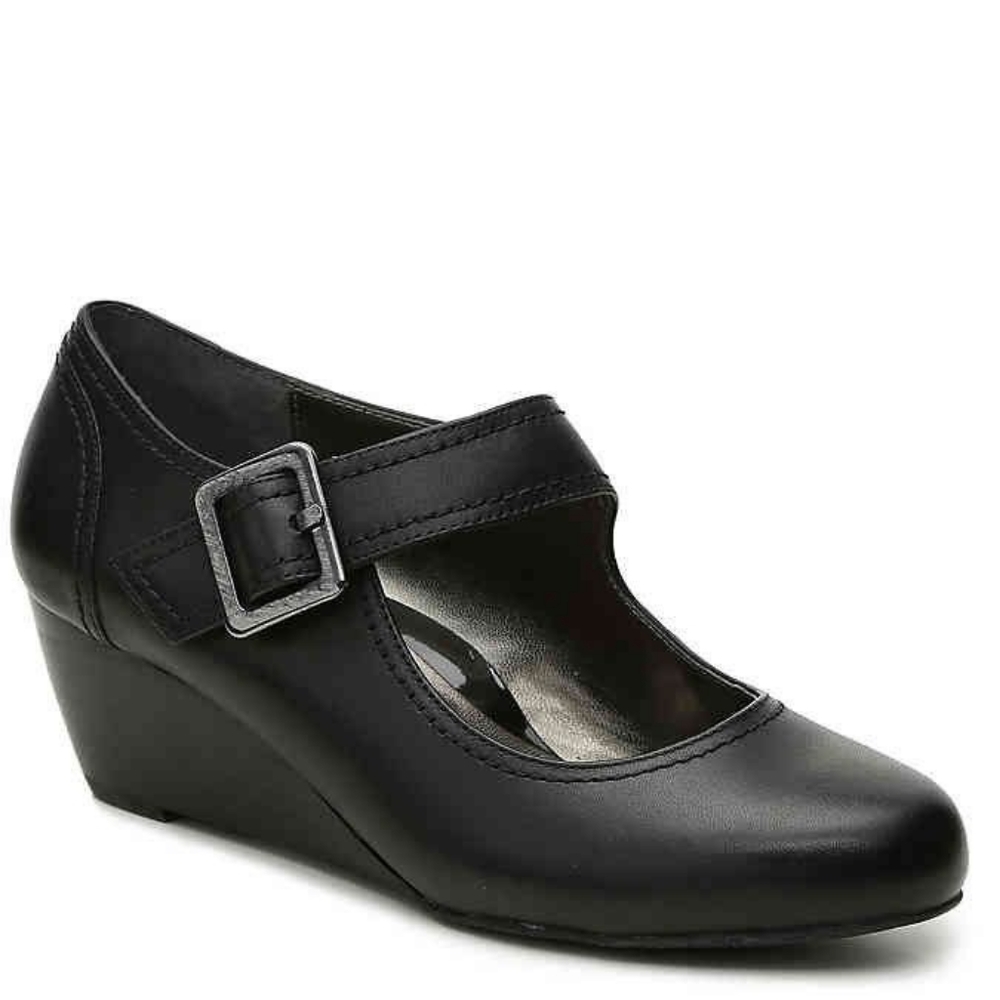 Ros Hommerson Havana Ankle Strap Leather Wedges | US 8